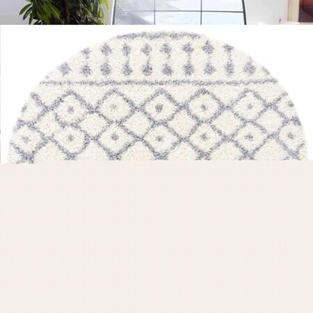 Safavieh Round Venus Shag RugIvory & Grey 6 ft.7 in. x 6 ft.-7 in. VNS684A-7R